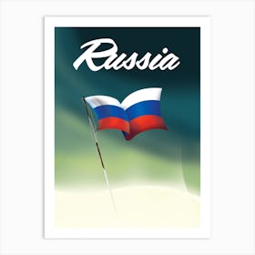 Russian Flag Art Print