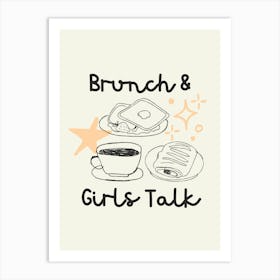 Brunch And Girls Talk Art Print