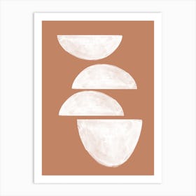 White Bowls Art Print