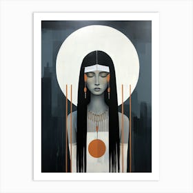 Spirit Of The Lakes, Native American Art Print