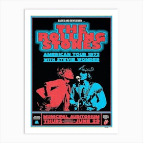 The Rolling Stones Vinyl Album Cover Tin Sign Tour Poster Stevie Wonder Art Print