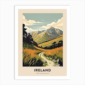 West Highland Way Ireland 2 Vintage Hiking Travel Poster Art Print