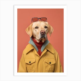 A Dog Labrador Retriever 3 Art Print