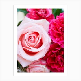 A Closeup Of A Rose The Archetype Of Romance And Beauty Rendered In Vibrant Hues Such As Tender Pi 2 1 Art Print