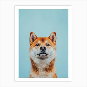 Shiba Inu. Generated AI. Art Print 4 Art Print