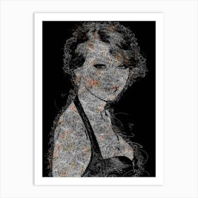 Taylor Swift Scribbles Art Print