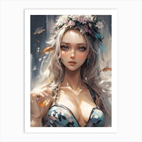 Anime Girl 8 Art Print