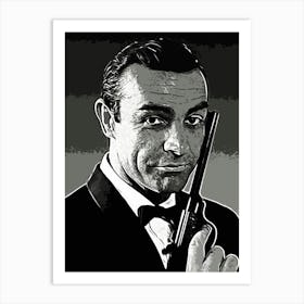 John Wayne james bond Art Print