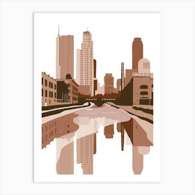 City Skyline Vector Art Print