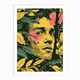 Man In The Jungle Art Print