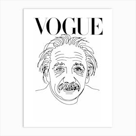 Portrait Of Albert Einstein Art Print