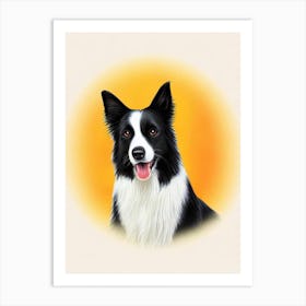 Border Collie Illustration Dog Art Print