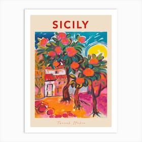 Sicily 2 Italia Travel Poster Art Print