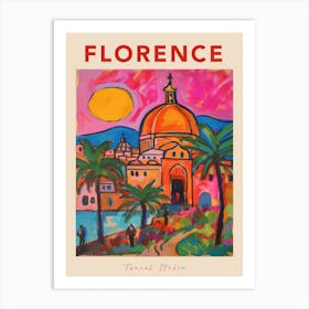 Florence Italia Travel Poster Art Print