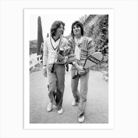 Mick Jagger and Ronnie Wood Art Print