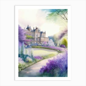 Alnwick Garden, United Kingdom 1, Pastel Watercolour Art Print