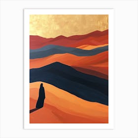 Desert Landscape, Minimalism Art Print