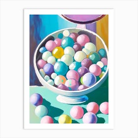 Aniseed Balls Candy Sweetie Abstract Still Life Flower Art Print