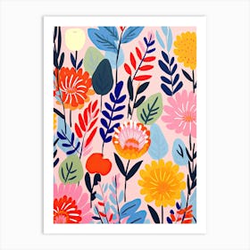 Matisse Style Floral Overture; Radiant Symphony Art Print