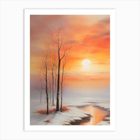 Winter Landscape . 1 Art Print