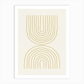 Abstract Lines- Yw01 Art Print