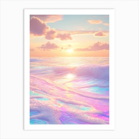 Sunset In The Ocean Affiche