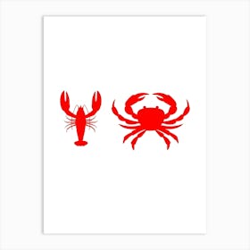 Red Crabs Art Print