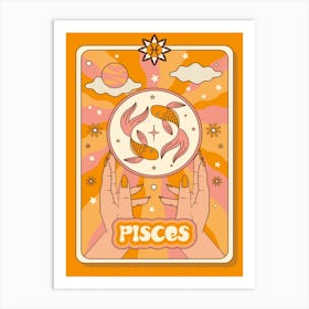 Zodiac Pisces Art Print