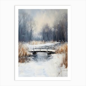 Minimal Winter Scene 3 Art Print