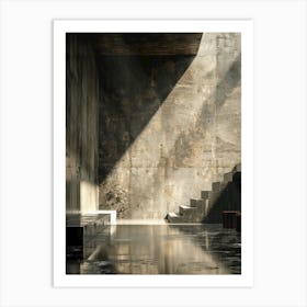 Room With Stairs Art Print