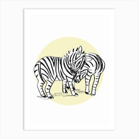 Zebras Art Print