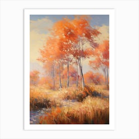 Autumn Orange Landscape 1 Art Print