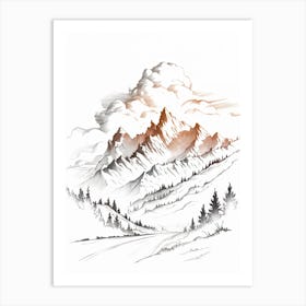 Mountain Landscape Art Print