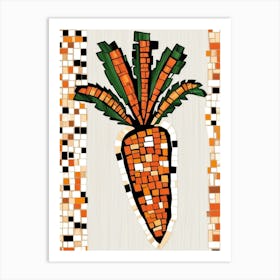 Mosaic Carrot Art Print