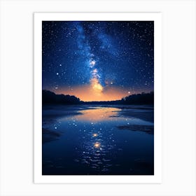 Night Sky With Milky 5 Art Print