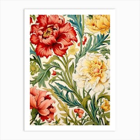 Wallpaper Floral Pattern 8 Art Print