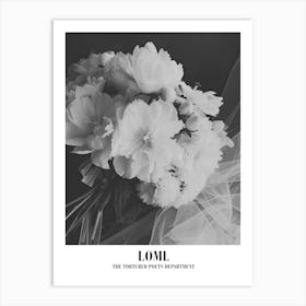 Taylor Swift Loml Flowers Ttpd Swifie Merch Black And White Art Print