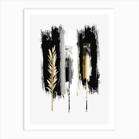 Black And Gold Canvas Print 62 Art Print