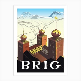 Brig, Valais, Switzerland Art Print