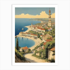 Vintage Kerch Ove Les Palmers Art Print Art Print