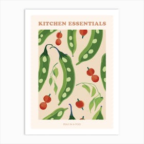 Peas In A Pod Abstract Pattern Poster 6 Art Print