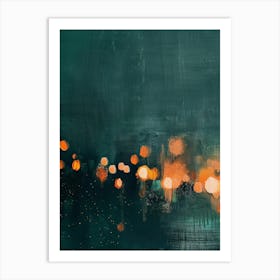 Night Lights 1 Art Print