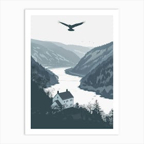 House By The River Art Print