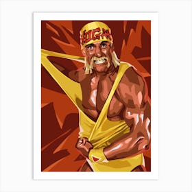 Hulk Hogan Wrestling Art Print