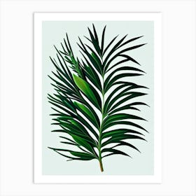 Rosemary Leaf Vibrant Inspired 1 Art Print