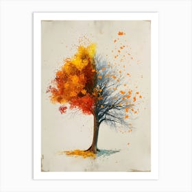 Abstract tree art 1 Art Print