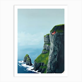 House On The Cliffs Art Print