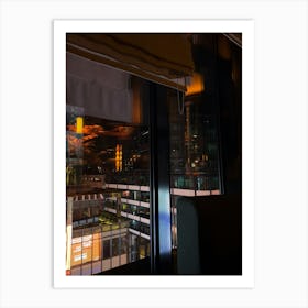 Night View From A Restaurant Window Art Print