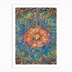 Boho Flower Art Print