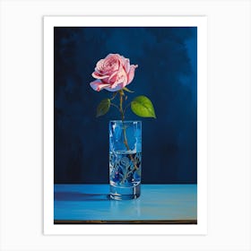 Rose In A Glass Art Print